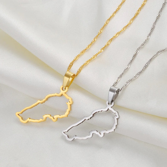 Lebanon Map Pendant Necklace - Lebanon Threads