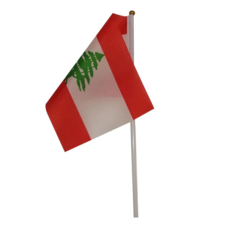 Handheld Lebanese Flag (100 Units) - Lebanon Threads